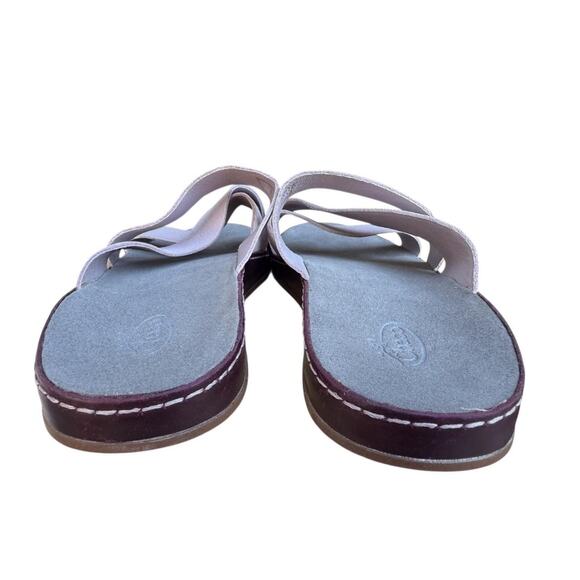 Chaco Wayfarer Leather Slide Sandal Mauve Leather Women size 10 - Picture 4 of 6
